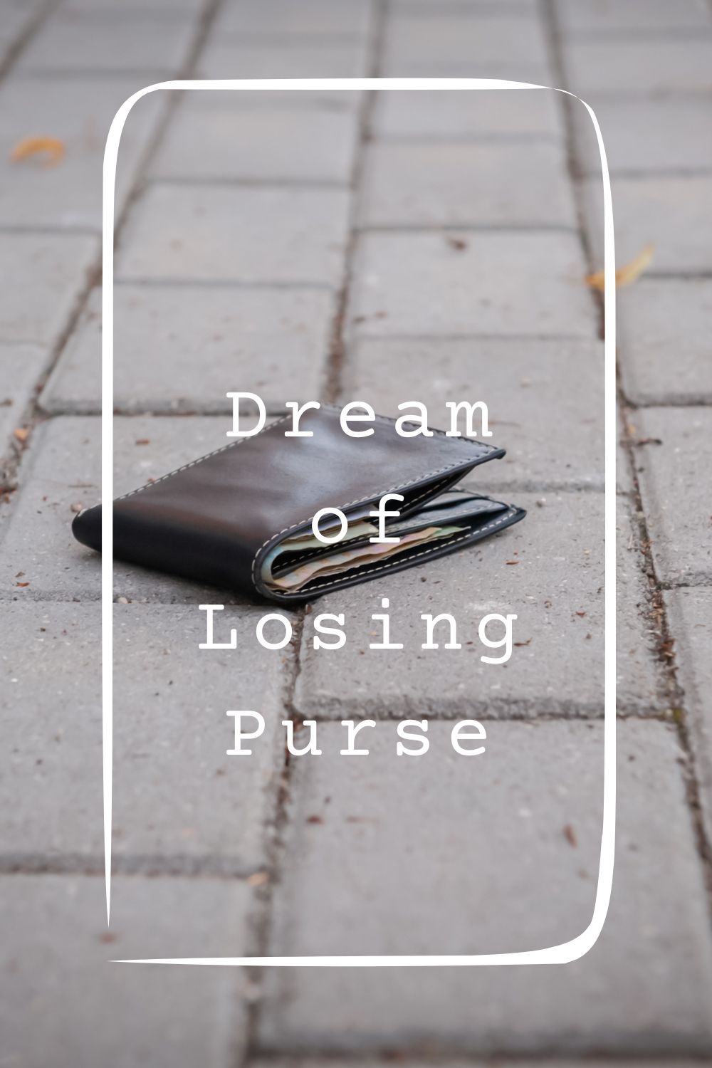 Dream of Losing Purse pin1