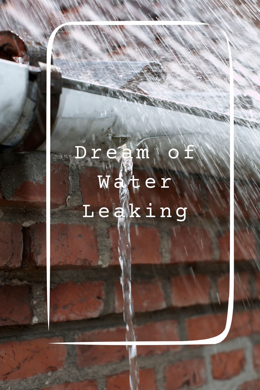 Dream of Water Leaking pin 2